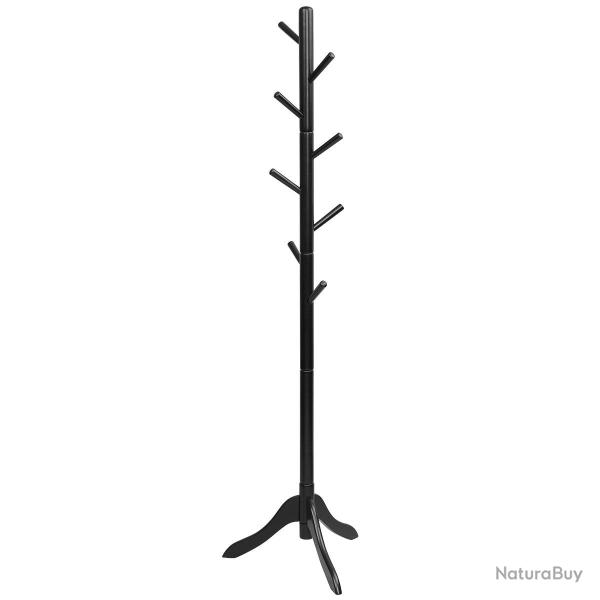 Porte manteaux sur pied hauteur r�glable 100 x 50 x 175 cm 8 crochets stables design moderne en boi