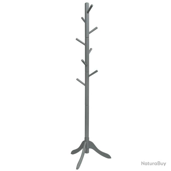 Porte-manteau sur pied hauteur r�glable 100 x 50 x 175 cm 8 crochets stables design moderne en bois