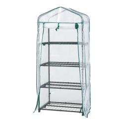 Serre de jardin &agrave; 4 niveaux 158 x 69 x 49 cm blanc 03_0010541