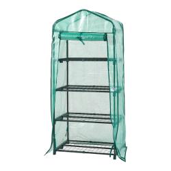 Serre de jardin &agrave; 4 niveaux 158 x 69 x 49 cm vert 03_0010542
