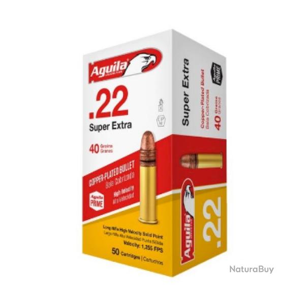 500 Munitions Aguila Cal.22LR HV SP 40Grs