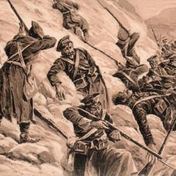 CPA -Premi&egrave;re Guerre mondiale, division russe dans les Carpates -N&deg;7291