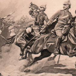 CPA -Premi&egrave;re Guerre mondiale, Dragons dans la bataille de la Marne -N&deg;7292