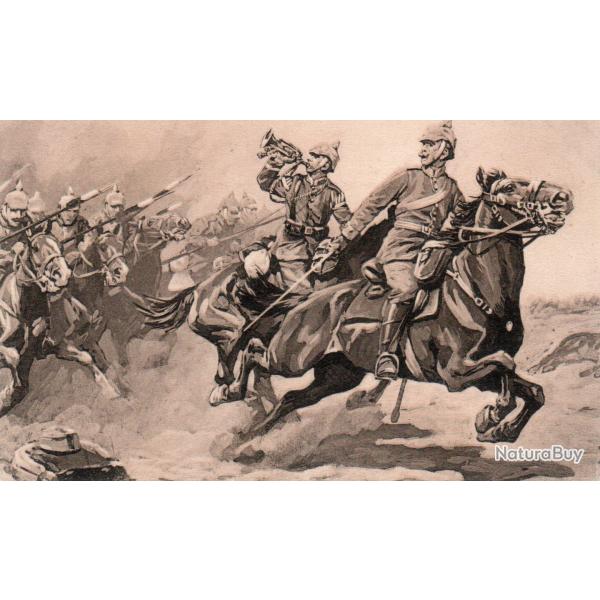 CPA -Premi�re Guerre mondiale, Dragons dans la bataille de la Marne -N�7292