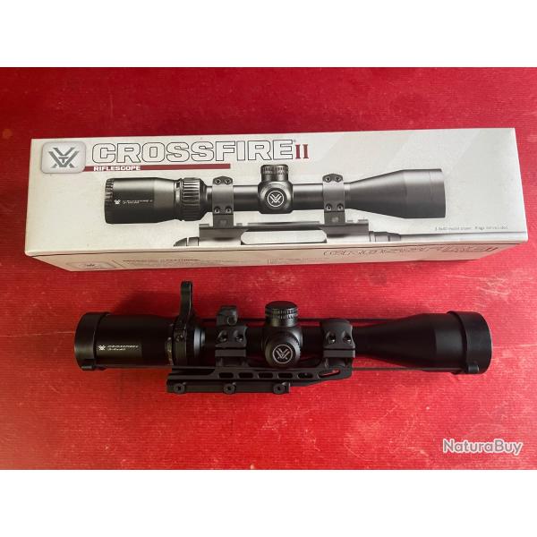 Lunette Vortex Crossfire II 3-9x40 + montage Picatinny UTG cantilever avec niveau