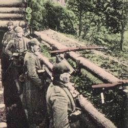 CPA -Schutzengraben in einer  waldstellung -N&deg;7293