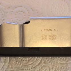 Vends chargeur  3 coups Tr&egrave;s bon &eacute;tat pour carabine RWS TITAN 6 cal 270 WSM  et 300 WSM