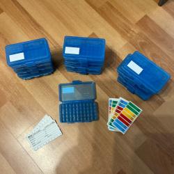 Lot de 13 Boites de rangement munition MCM 9 mm  Ref P50-9M.