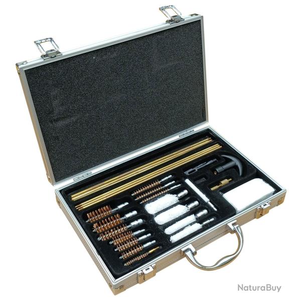 Coffret de nettoyage pour canons armes d'�paule et de poings (34 pi�ces)