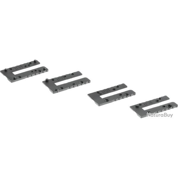 4 INTERFACES MOS 3 POUR GLOCK AIRSOFT - TRIJICON, DOCTER, LEUPOLD, C-MORE