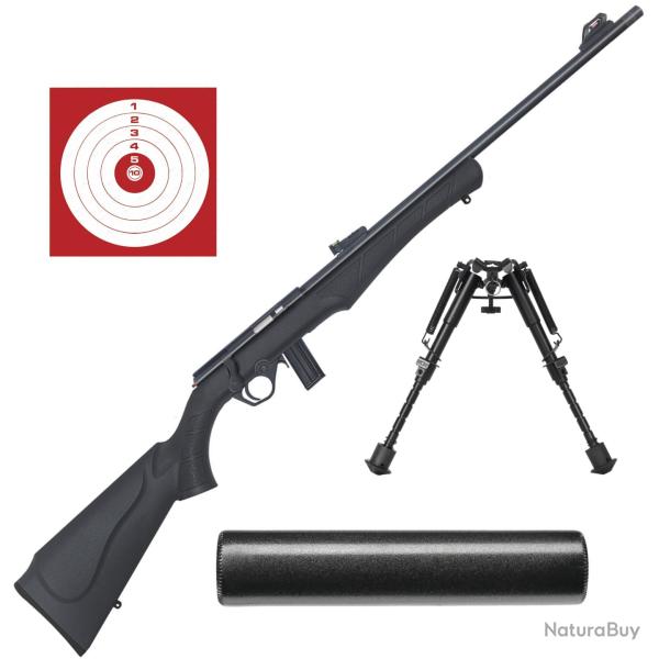 Carabine Rossi 8122 cal.22LR + cibles + mds + bipied