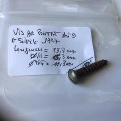 VENDU PAR LE-CUIRASSIER VIS DE PONTET DE FUSIL A SILEX MODELE AN9 -1777-DRAGON -1822 D'ORIGINE