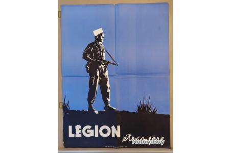 Poster Rétro Légion étrangère – Reproduction – Style Publicité Bière – Personnage Frankenstein, Format Queen