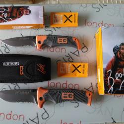 Petit et grand couteau pliant Gerber Bear Grylls survie