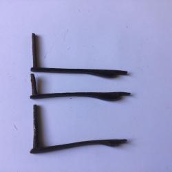 VENDU PAR LE-CUIRASSIER LOT DE 3 &Eacute;PINGLETTES FUSIL A SILEX MODELE AN9 -1777-DRAGON -1822 D'ORIGINE