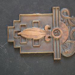 INSIGNE plaque en bronze de la 13&egrave;me DBLE. L&eacute;gion Etrang&egrave;re.