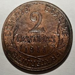 PIECE DE MONNAIE FRANCE 2 CENTIMES DUPUIS 1911 Paris