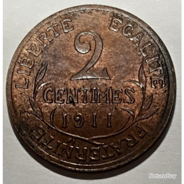 PIECE DE MONNAIE FRANCE 2 CENTIMES DUPUIS 1911 Paris