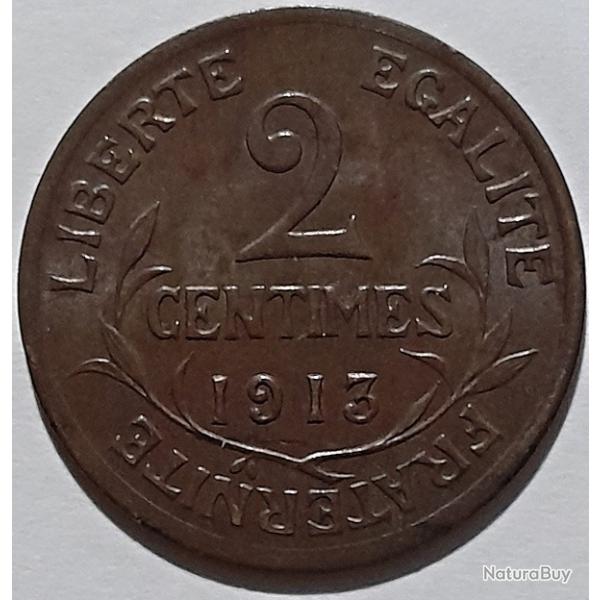 PIECE DE MONNAIE FRANCE 2 CENTIMES DUPUIS 1913 Paris