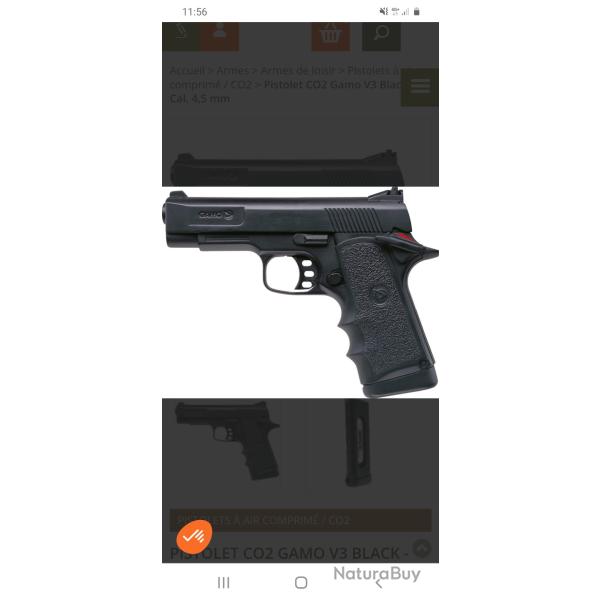 Pistolet � plomb 4.5mm