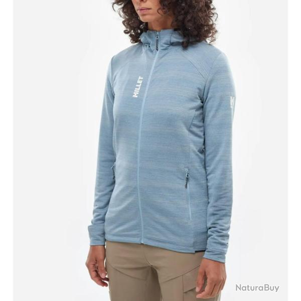 Veste Polaire de Randonn�e Millet CIMA� LIGHT HOODIE W Bleu