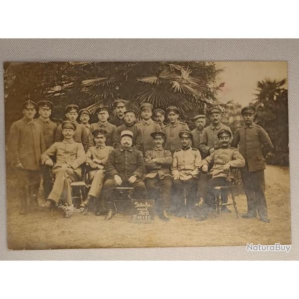Carte photo Officier Allemand prisonnier 1918 guerre 14/18 WW1