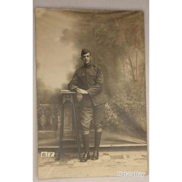 Carte photo soldat am�ricain US Army guerre 14/18 WW1