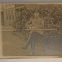Carte photo soldat Allemand au repos guerre 14/18 WW1
