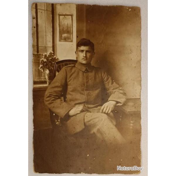 Carte photo soldat Allemand � la maison guerre 14/18 WW1