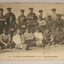 Carte photo section M&eacute;dic Red Cross Anglais guerre 14/18 WW1