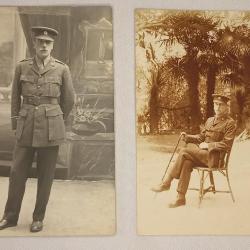 Cartes photo Officier Anglais Red Cross M&eacute;dical D&eacute;partement 14/18 WW1