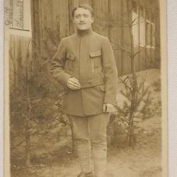 Carte photo Officier 44&egrave;me G&eacute;nie prisonnier 1916 guerre 14/18 WW1