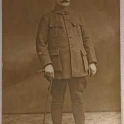 Carte photo Officier du 2&egrave;me d'Artillerie guerre 14/18 WW1
