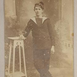 Carte photo marin du b&acirc;timent ALERTE guerre 14/18 WW1