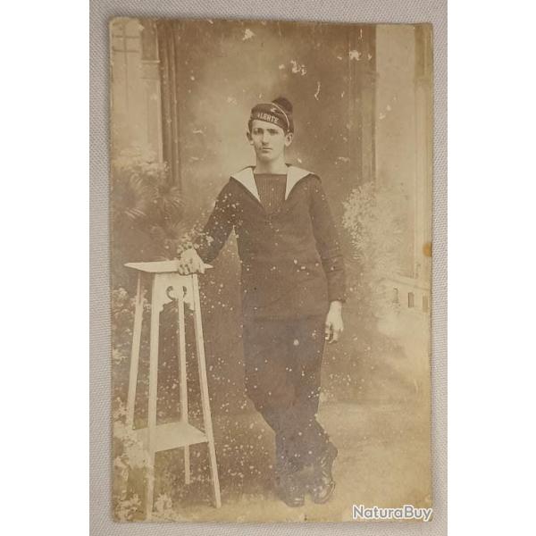 Carte photo marin du b�timent ALERTE guerre 14/18 WW1
