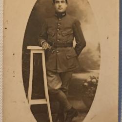 Carte photo Officier 502&egrave;me R&eacute;giment Char de Combat 14/18 WW1