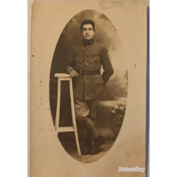 Carte photo Officier 502�me R�giment Char de Combat 14/18 WW1