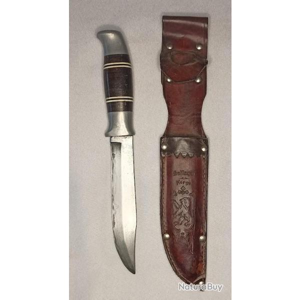 Ancien couteau chasse type Bowie vintage