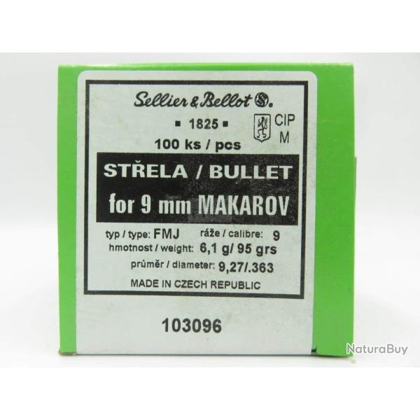 OGIVES 9MM MAKAROV 95GR FMJ