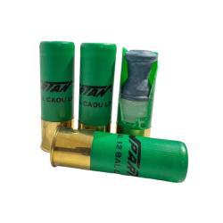 NOBELSPORT BALLE DE DEFENSE CAOUTCHOUC CALIBRE 12 PAR 10