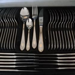 Service de couverts SBS Solingen - Mod&egrave;le TOSCANA - Dorure 23/24 carats