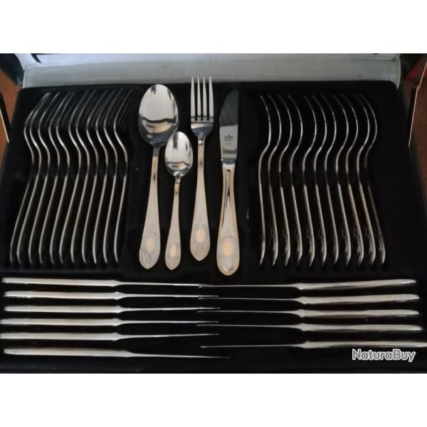 Service de couverts SBS Solingen - Mod�le TOSCANA - Dorure 23/24 carats