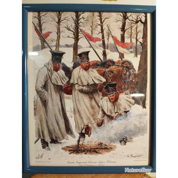 Illustration Napol�onienne - Garde Imp�riale Chevau-L�gers Polonais - I. Rousselot - Encadr�e