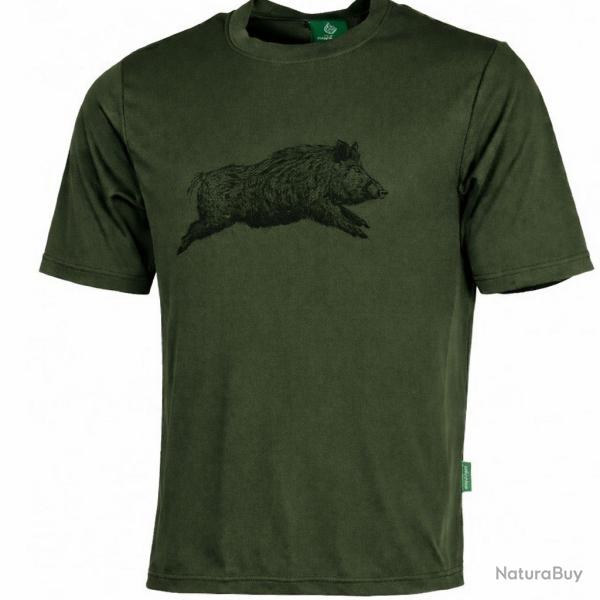 T-SHIRT VERT ENFANT SOMLYS SANGLIER