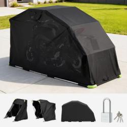Abri Moto 279x109,5x160 cm Garage Moto Tissu Oxford 600D