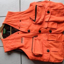 GILET ORANGE MULTIPOCHE PRIMOS GUNHUNTER'S