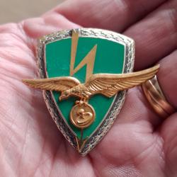 INSIGNE ESCADRON CABLES HERTZIENS 10 / 803 BORDEAUX CENON