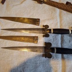 Paire de poignard &agrave; identifier Afrique ?