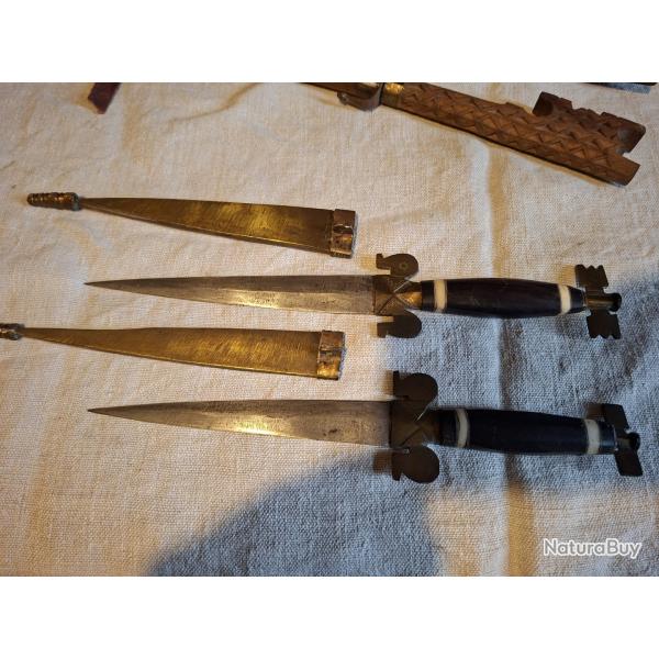 Paire de poignard � identifier Afrique ?