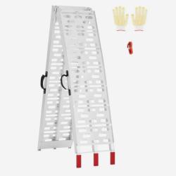 Rampe d'acc&egrave;s MOTO en aluminium, 1 pi&egrave;ce, rampe de chargement pliable, 340 kg,